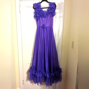 Vintage Union made purple maxi dress